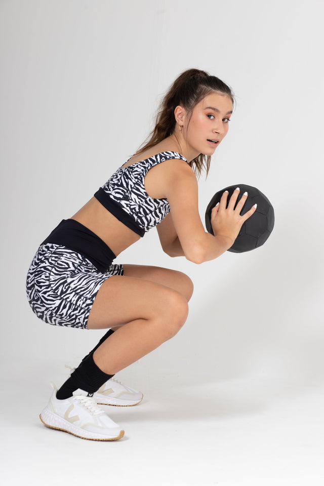 Zebra Light Crop Top