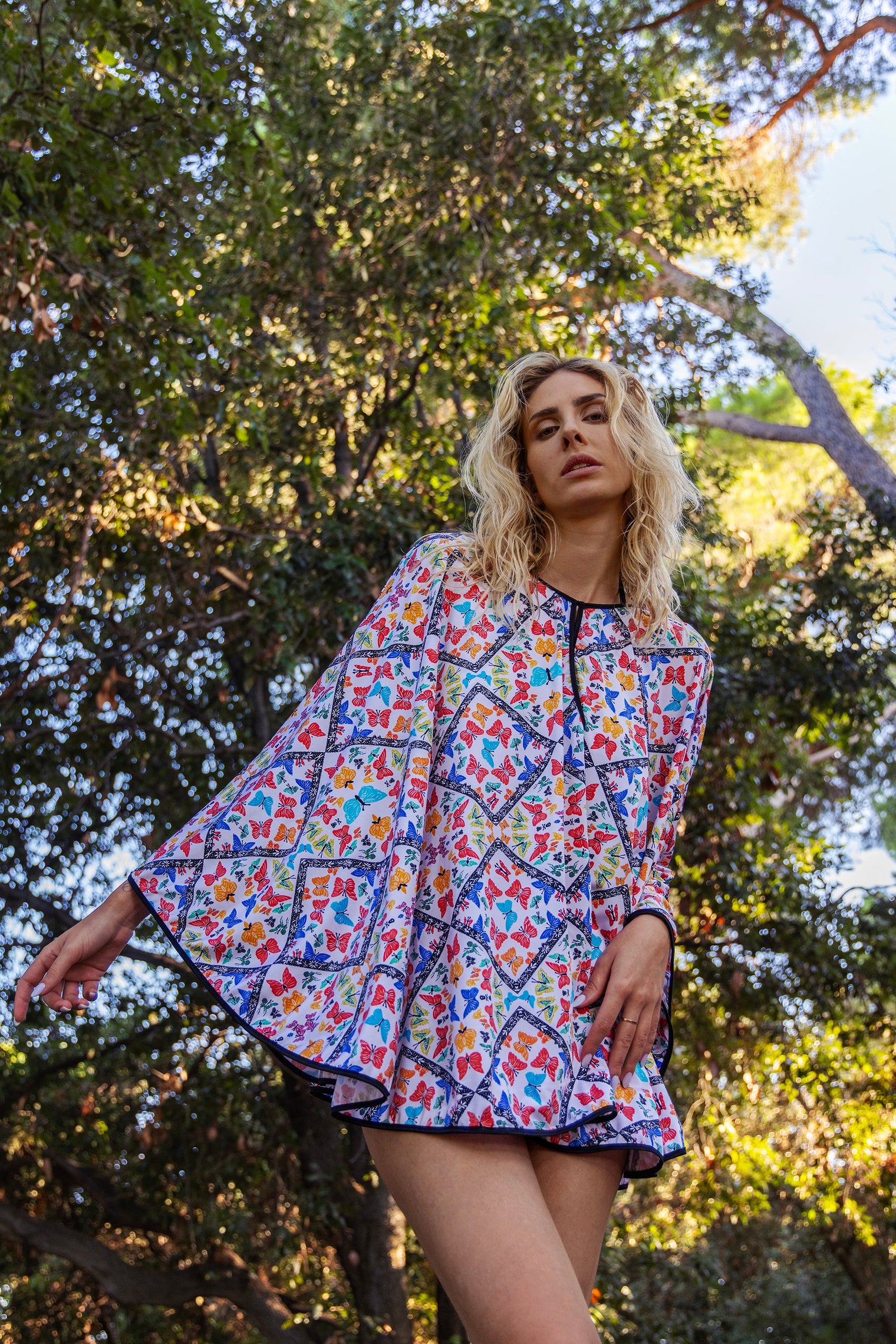 Butterfly Amazônia Poncho