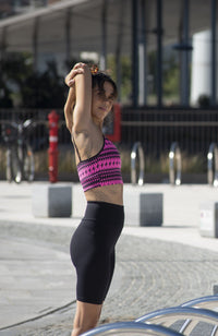 Bio High-Waisted Lightweight Black Bike Shorts