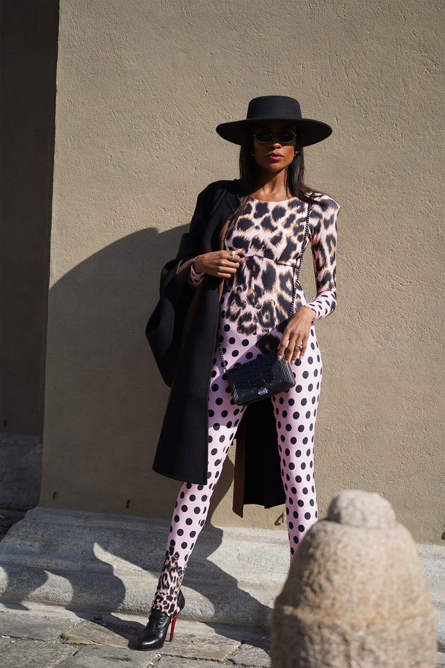 Catwoman Animal Print Jumpsuit by Dolls