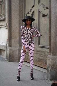 Catwoman Animal Print Jumpsuit by Dolls