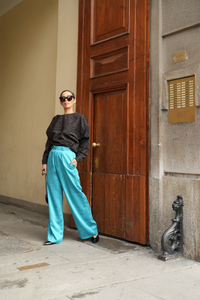 Classic Tailored Turquoise Pants