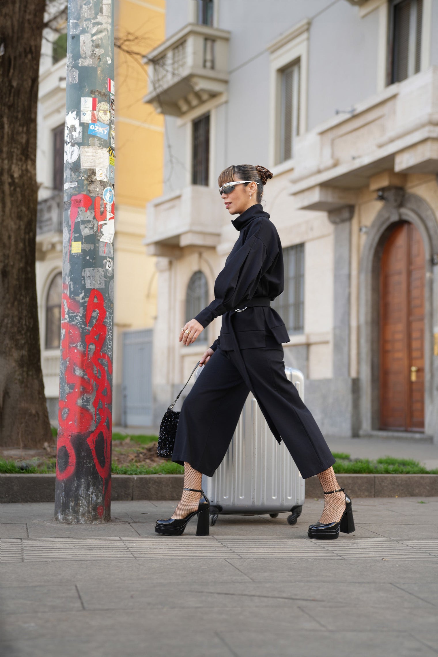 Sophia Jouple Black Cropped Pants