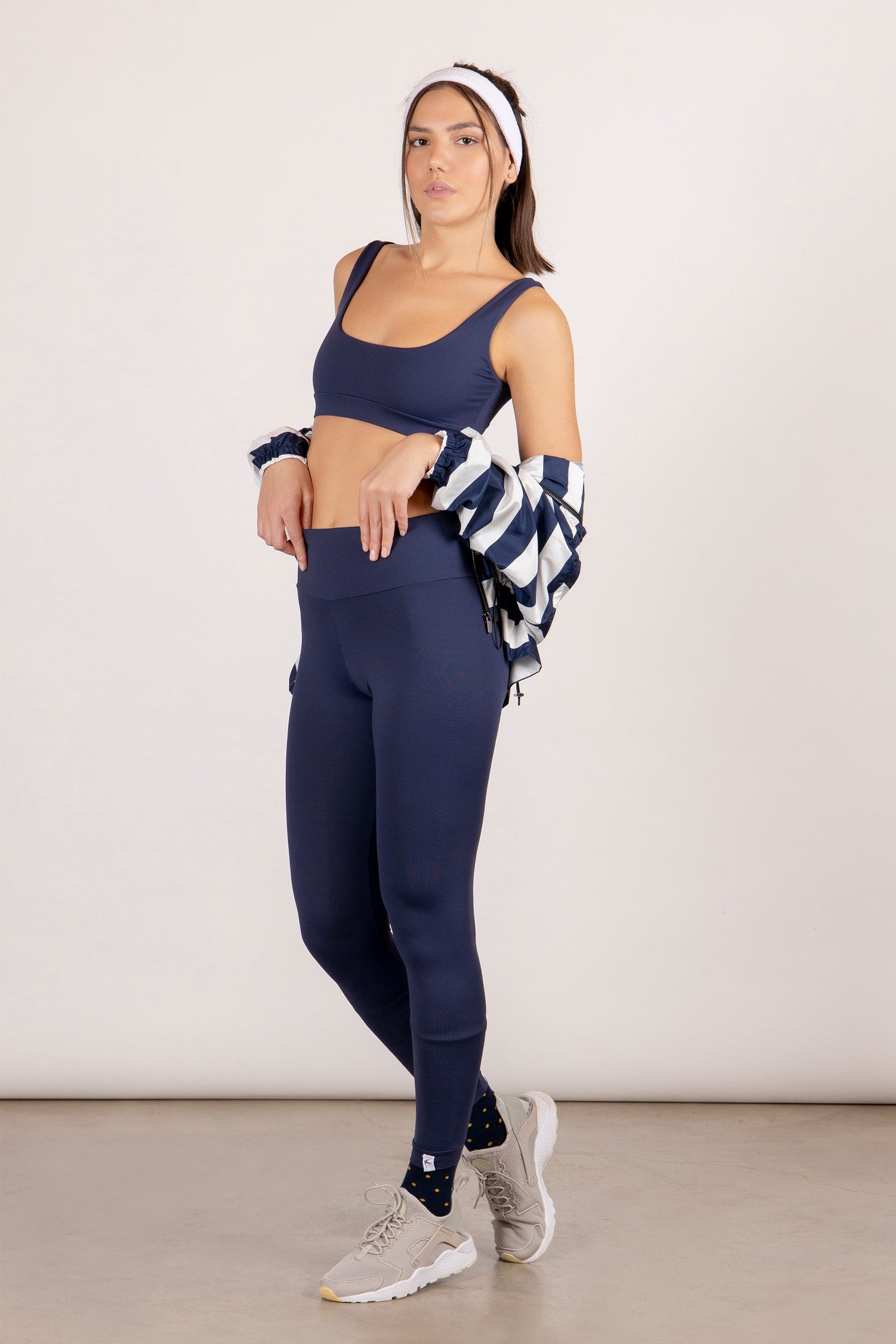 Basic Light Navy Blue Bio Leggings from Collection Jeny Nelly Collection
