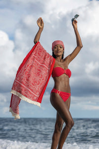 Carolina Hibiscus Bandeau Top
