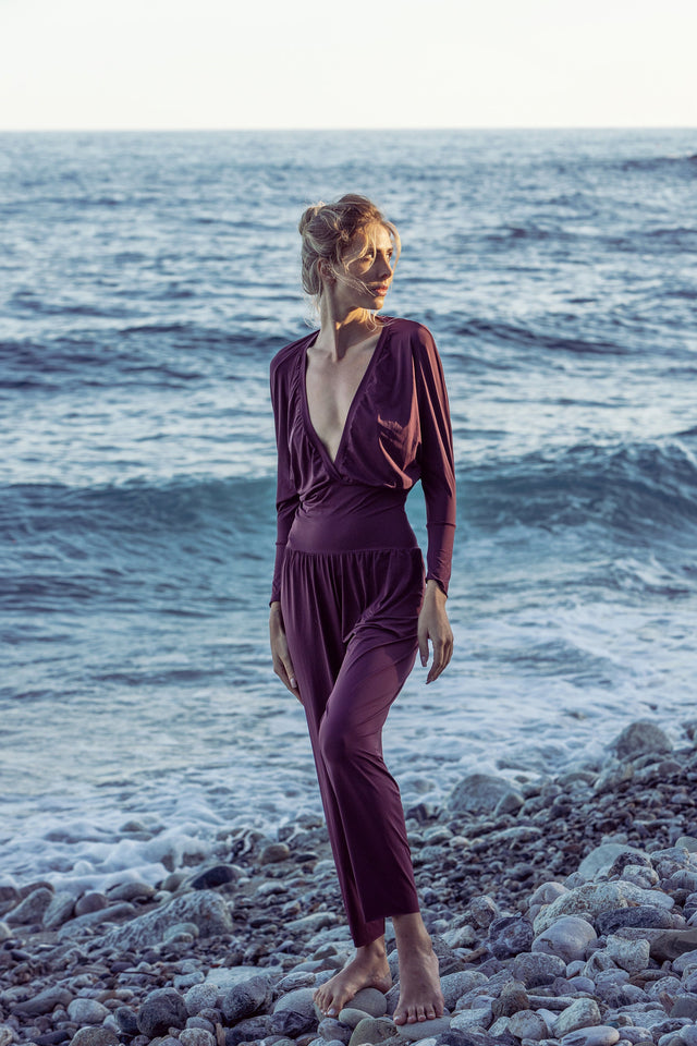 Positano Açaí Boho Jumpsuit