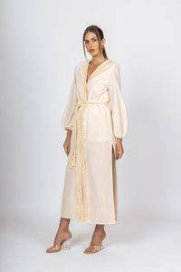 Off-White Kimono Dress