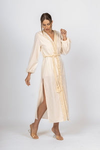 Off-White Kimono Dress