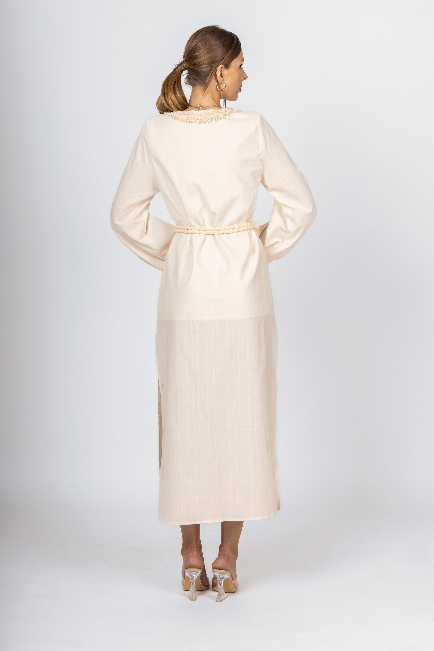 Off-White Kimono Dress