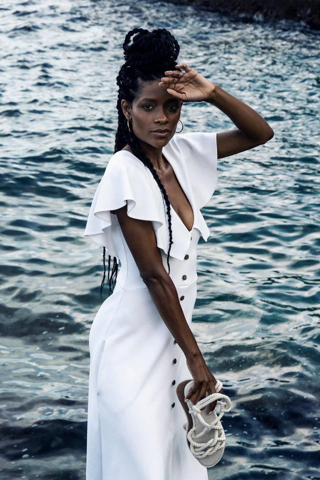 Off-White Dragonfly Dress