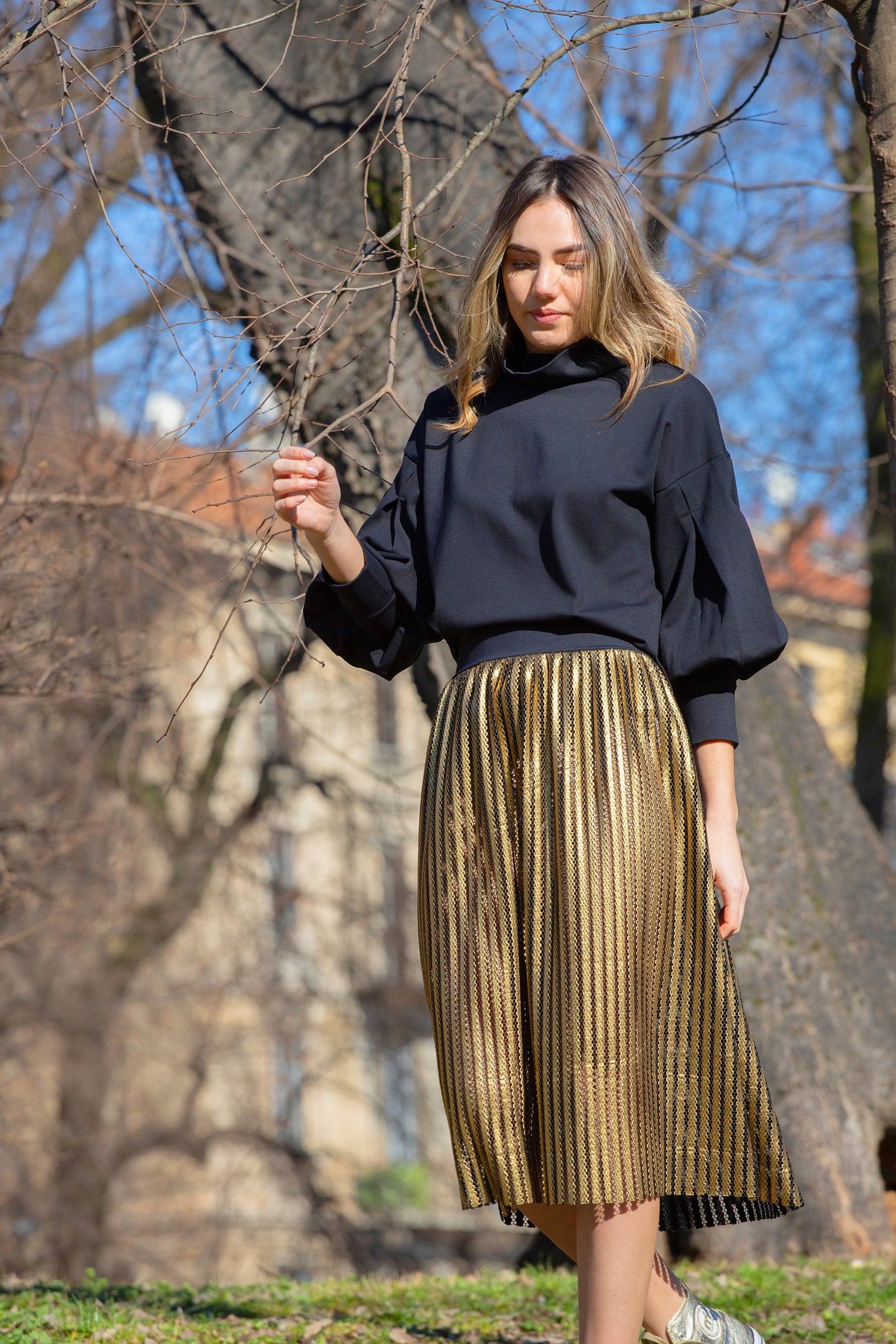 Magda Black Blouse