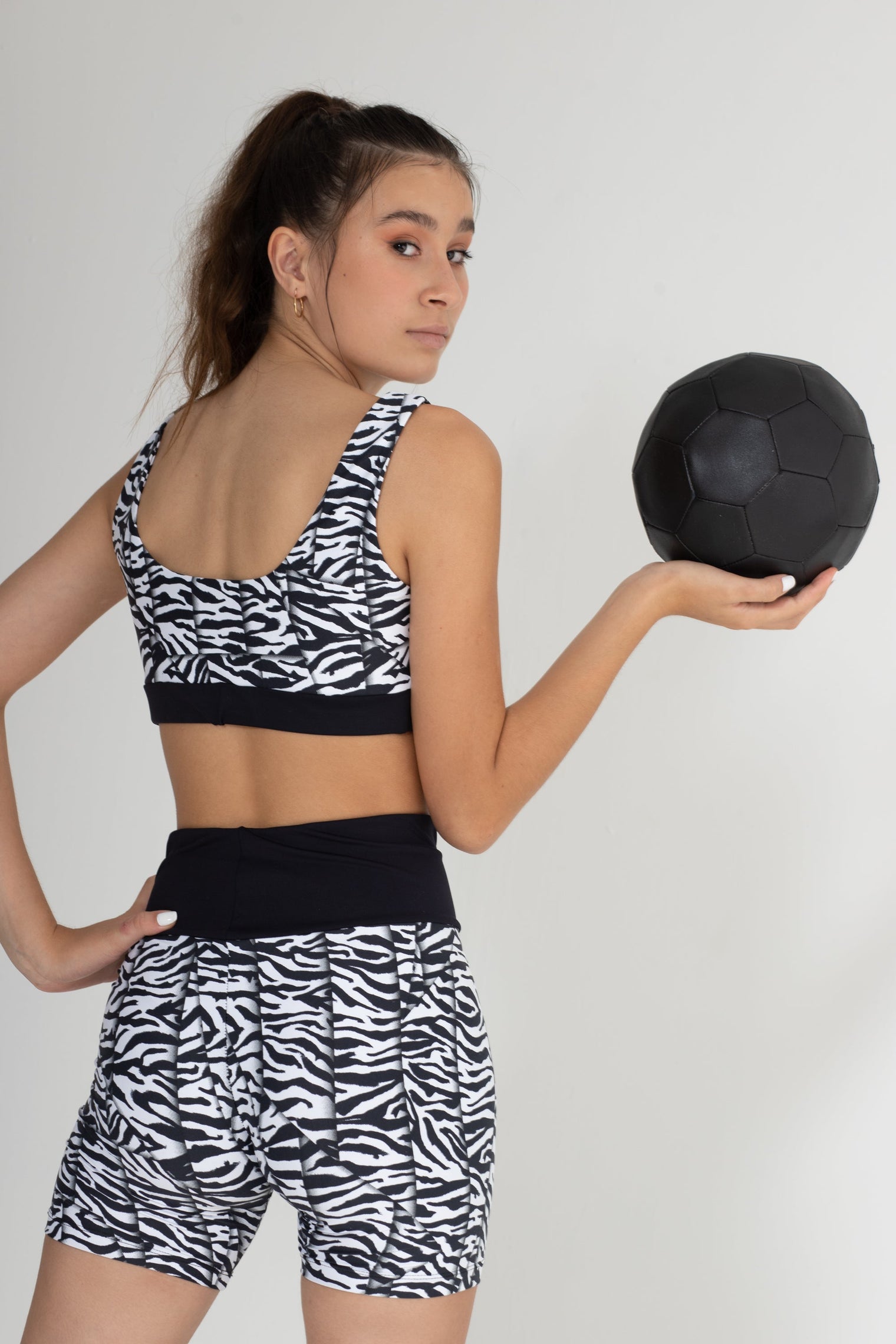 Zebra Light Crop Top