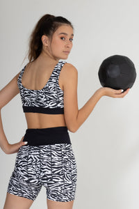 Zebra Light Crop Top