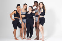 Bio High-Waisted Lightweight Black Bike Shorts
