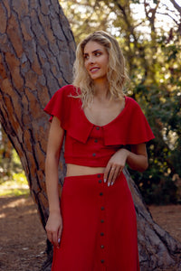 Butterfly Amazônia Cropped Top