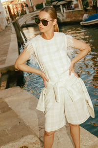 Off-White Linen Blouse