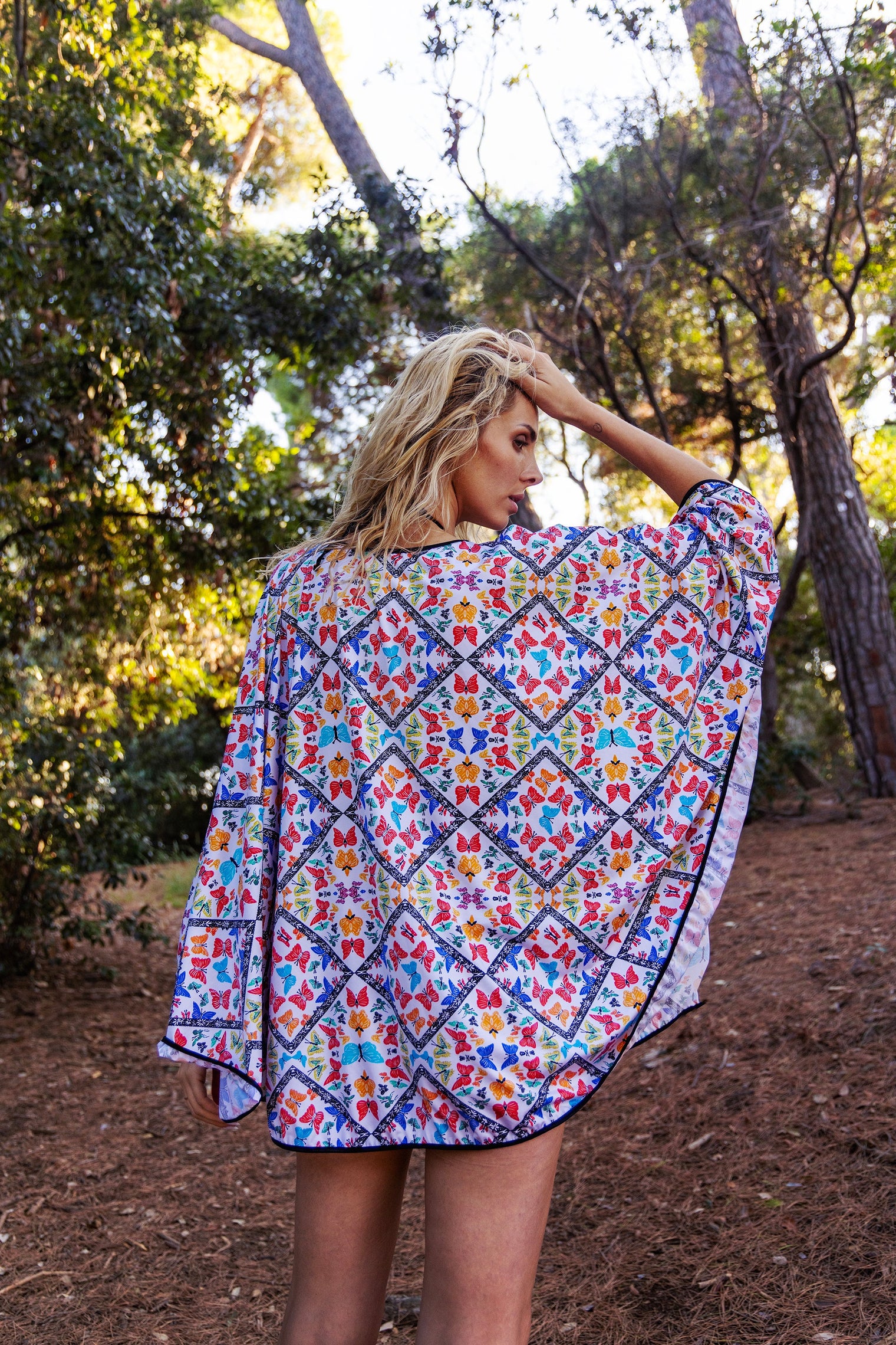 Butterfly Amazônia Poncho