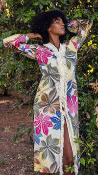 Amazônia Floral Kimono Dress