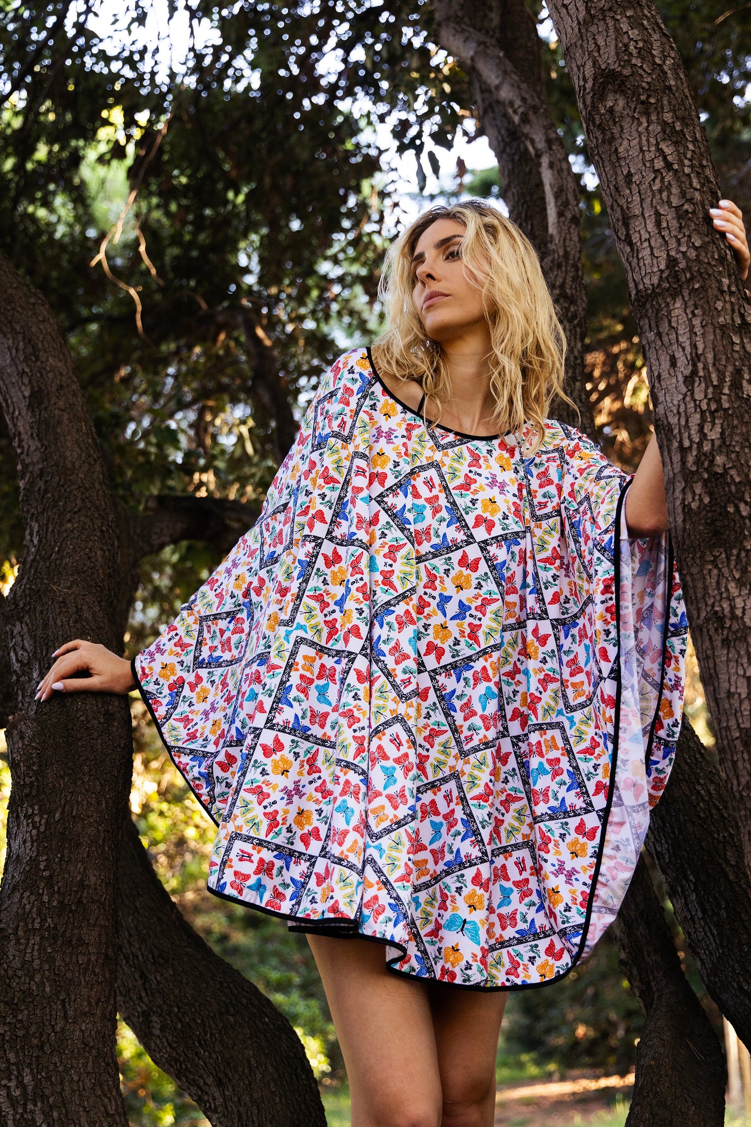 Butterfly Amazônia Poncho