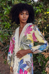 Amazônia Floral Kimono Dress